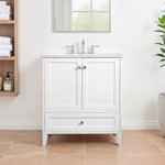 Selma 30'' Single Bathroom Vanity with Engineered Marble Top
