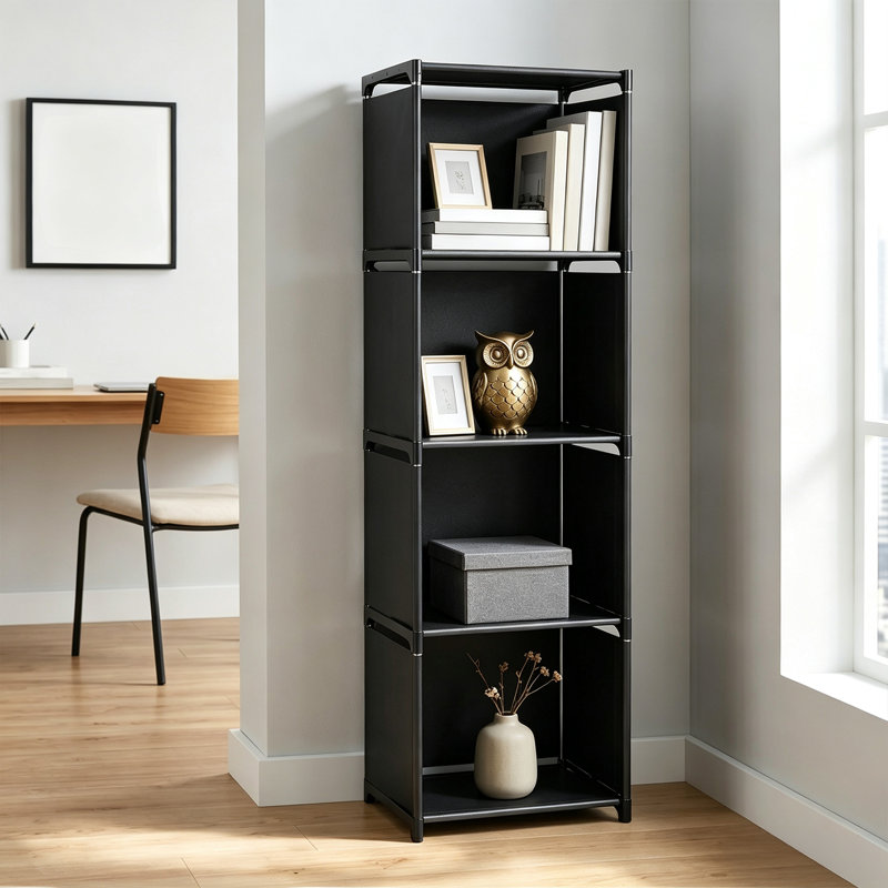 Freestanding Multi-tier Bookshelf Storage Shelf