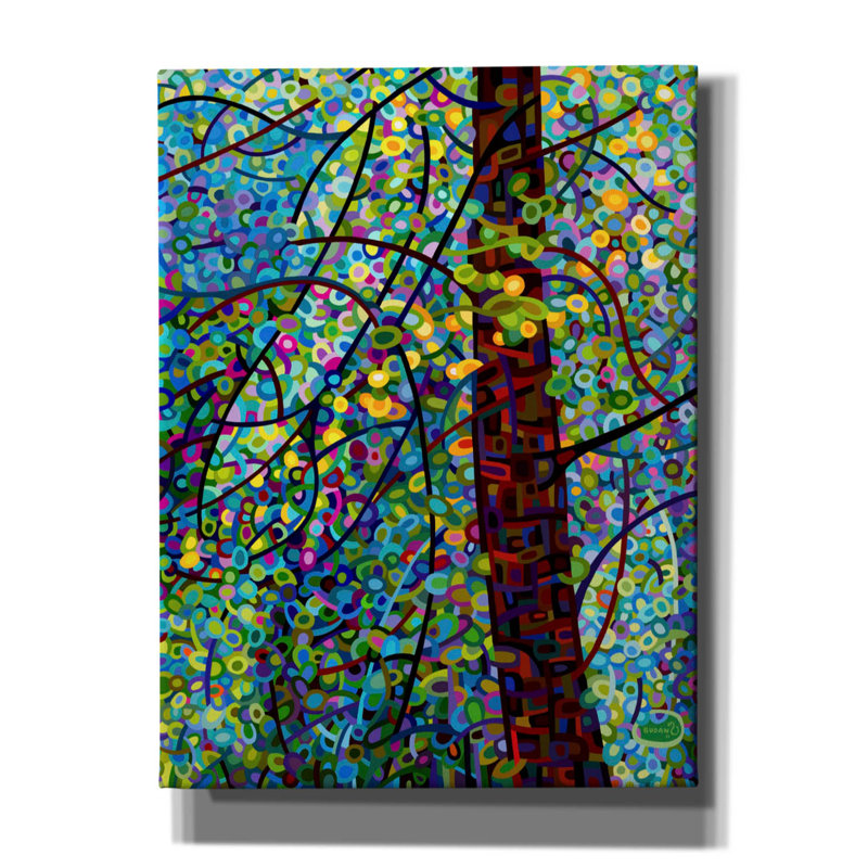 «Pine Sprites» par Mandy Budan, art mural sur toile, H 16 po x l 12 po x P 0,75 po