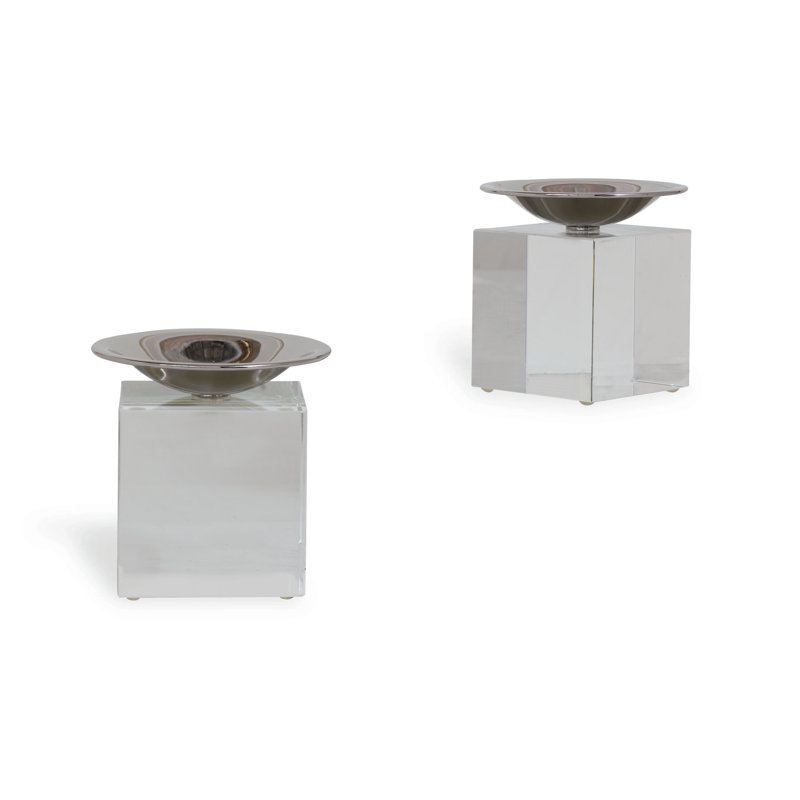Ensemble de porte-vaisselle en laiton Emerson, Nickel poli