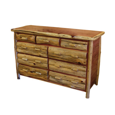 Detroit Cedar Solid Wood 63 " W 9 - Drawer Dresser