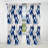 Floral Curtain Panel, Blue Flower Pattern Blackout Decor - Abstract Blue Flowers-1561961610