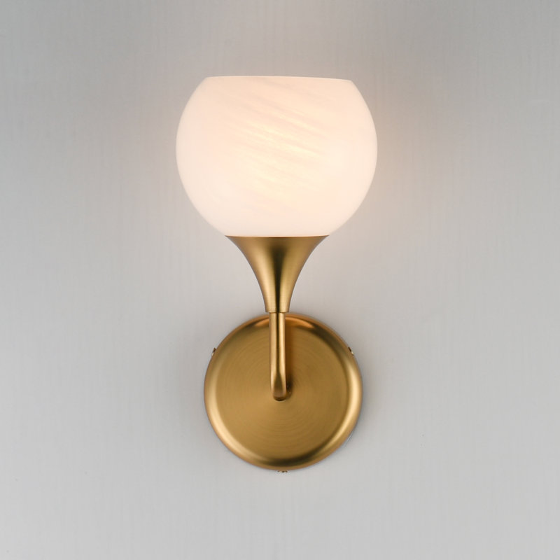 Neve-Wall Sconce, Natural Aged Brass
