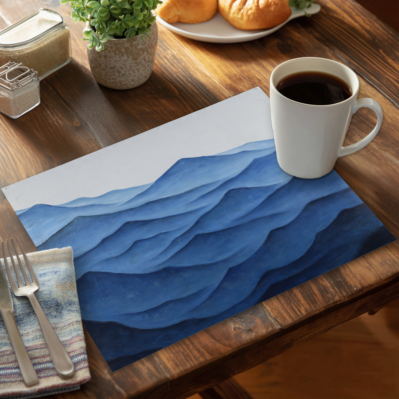 Napperon bleu mer bord de mer