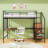 Metal Loft Bed With Desk And Staircases-205534939-205534940
