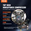 Compresseur d'air alimenté au gaz 7HP, réservoir de compresseur d'air horizontal de 13,2 gallons, système de compression d'air à pompe à piston à gaz 9CFM @ 115PSI avec une pression maximale de 115PSI pour les chantiers de construction