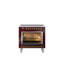 Cuisinière à induction 36 pouces avec 6 éléments à induction ILVE Nostalgie II Series (porte en verre)-1304245317