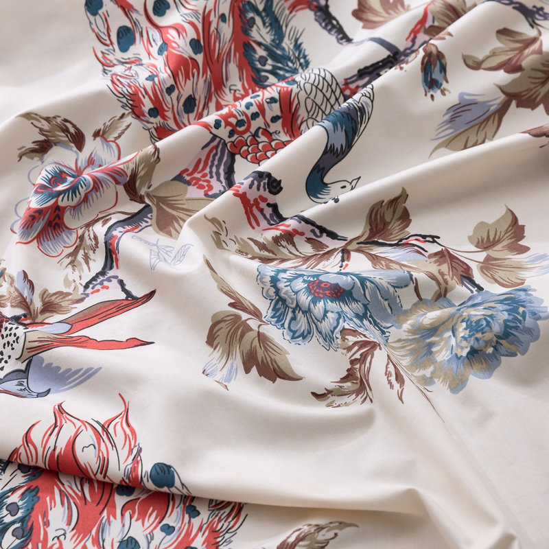 Panneaux de rideaux semi-transparents 100% coton, L 52 po x L 84 po