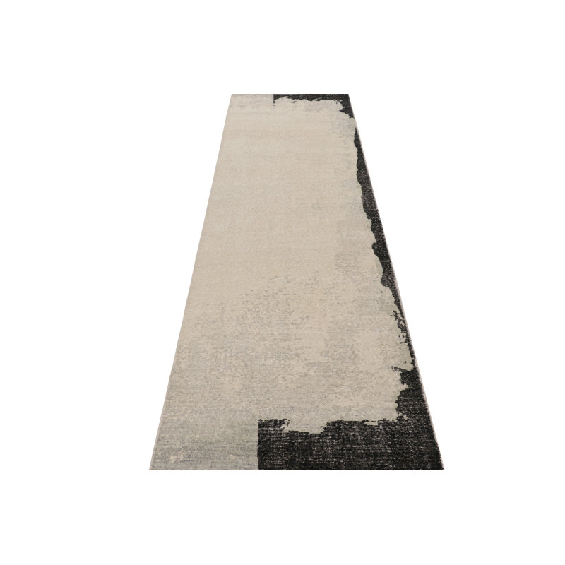 Distressed Homage Abstract Area Rug, Runner 2'6" x 12'