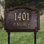 Williamsburg 2-Line Lawn Address Sign