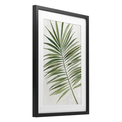«Lush Tropical Breeze», reproduction sous verre encadrée, conception par Hannah Dawson