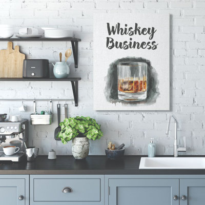 « whiskey business bar », reproduction d’art sur toile