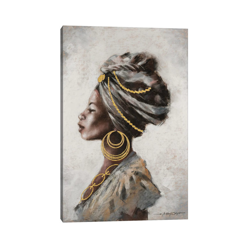 Beauté et force par E.A. Orme - peinture sur toile tendue, H 40 po x l 26 po x P 1,5 po