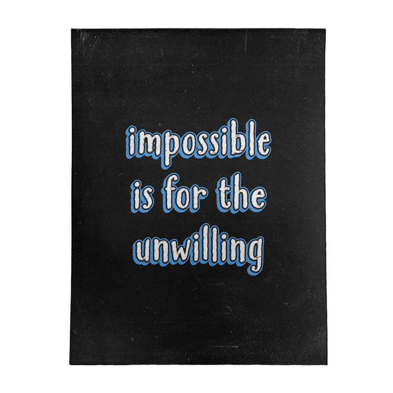 Tapis en poly-chenille style tableau noir impossible, Rectangle 8 pi x 10 pi