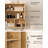 Modern Fluted Bathroom Cabinet, Wall-Mounted Storage With Adjustable Shelf, Floating Design For Laundry & Kitchen-1845658816