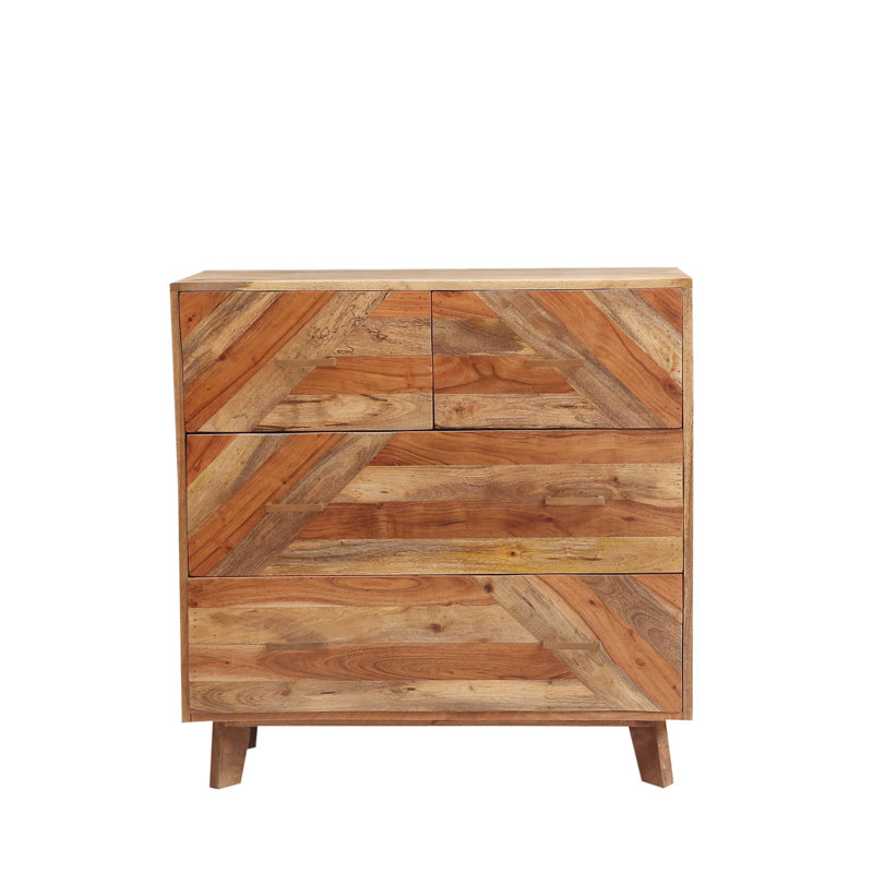 Altenburg Solid Wood 90cm W 4 - Drawer Chest of Drawers