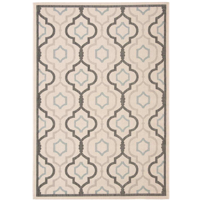 Herefordshire Performance Geometric Indoor/Outdoor Area Rug, Rectangle 4' x 5'7"
