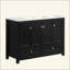 Meuble-lavabo pour salle de bain avec lavabo en résine, armoire de rangement abondante - 4 portes à fermeture douce et 2 tiroirs-653568359