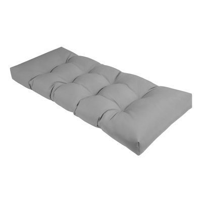 Outdoor Waterproof Patio Bench Cushion - Non-Slip Tufted Furniture Cushion (36 x 14 x 4 In)