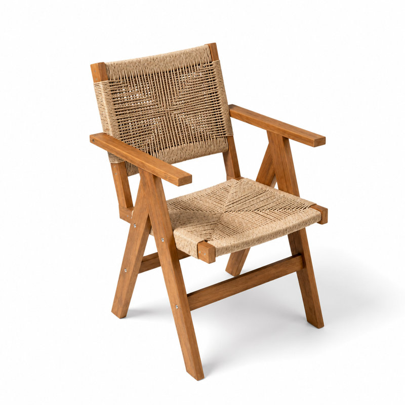 Chaises de salle à manger d'extérieur 2 pièces robustes avec une conception durable et confortable