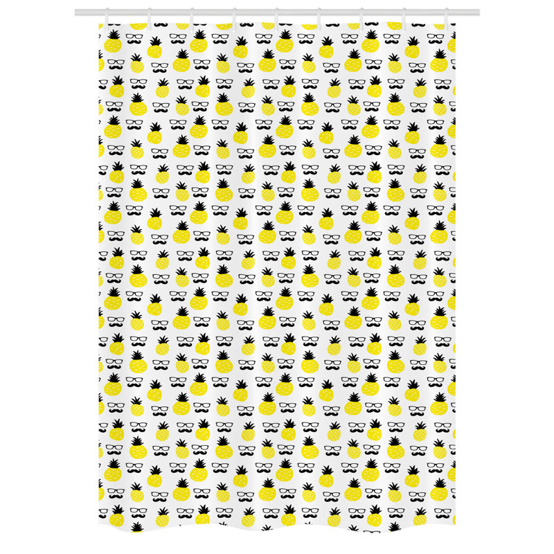 Lushton Shower Curtain with Hooks Included, 78" H x 54" W
