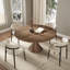 Ensemble de table de salle à manger à piédestal rond en bois massif avec chaises en bois massif rembourrées-1949829441-1949829468