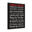 Art familial sur toile tendue «Family Rules Motivational»-1922717039