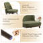 Chaise rembourrée en bois massif-1636088334