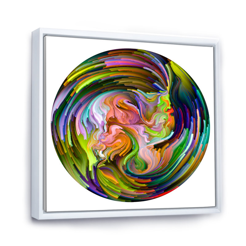 Print on Canvas, 30" H x 30" W x 1" D, White Floater Frame
