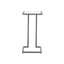 Vienna Pull Up Table - Glass Top-1194385835