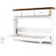 Lit simple en blanc, 3 tiroirs pour un grand espace de rangement et construction, peu encombrant, facile à assembler, taille blanche avec tiroirs, chambre à coucher, matériau fiable, assemblage, aucune boîte à ressorts nécessaire