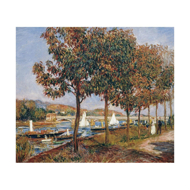 Le pont à Argenteuil par Pierre-Auguste Renoir - Estampe numérique, H 22 po x l 28 po
