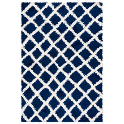 Albertha Sgd-Dallas Shag Performance Geometric Rug