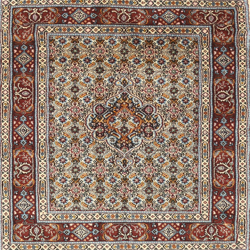 Tapis oriental oriental, Carré 7 pi
