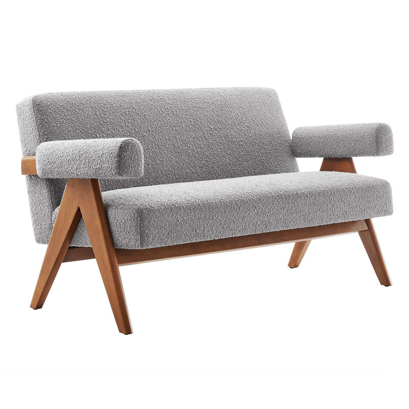 Causeuse Modway Lyra, Boucle gris