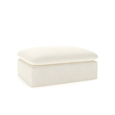 Luna Slipcovered Ottoman And A Half