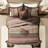 Full/queen Quilt With Red Color And Throw Pillows 5 Piece Soft Pillows, Bedding-119105165-119105163
