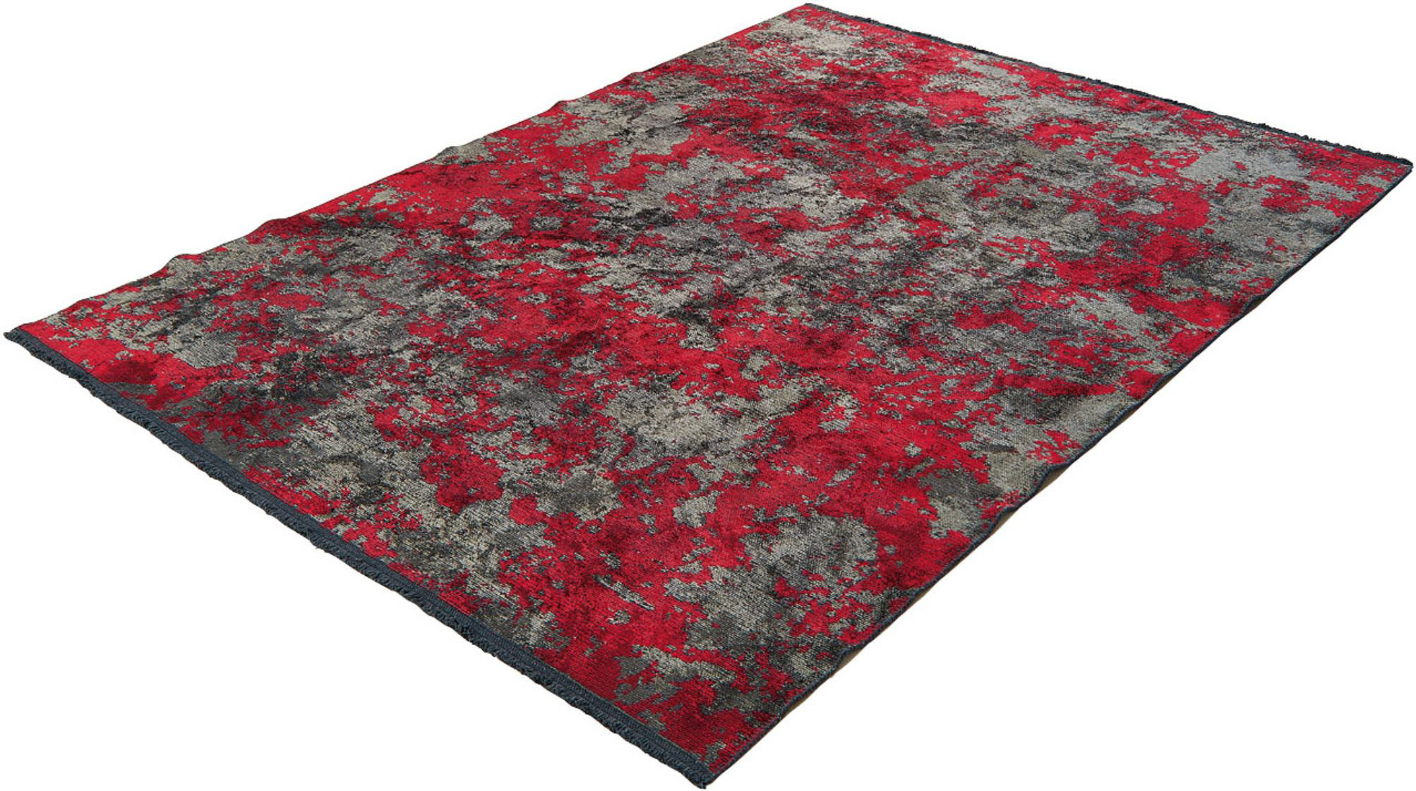 Bespoky Vintage Rugs Oryx Abstract Black/Red Indoor / Outdoor Area Rug ...