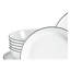 Chef Collection Piece Porcelain Dinnerware Set - Service for 6