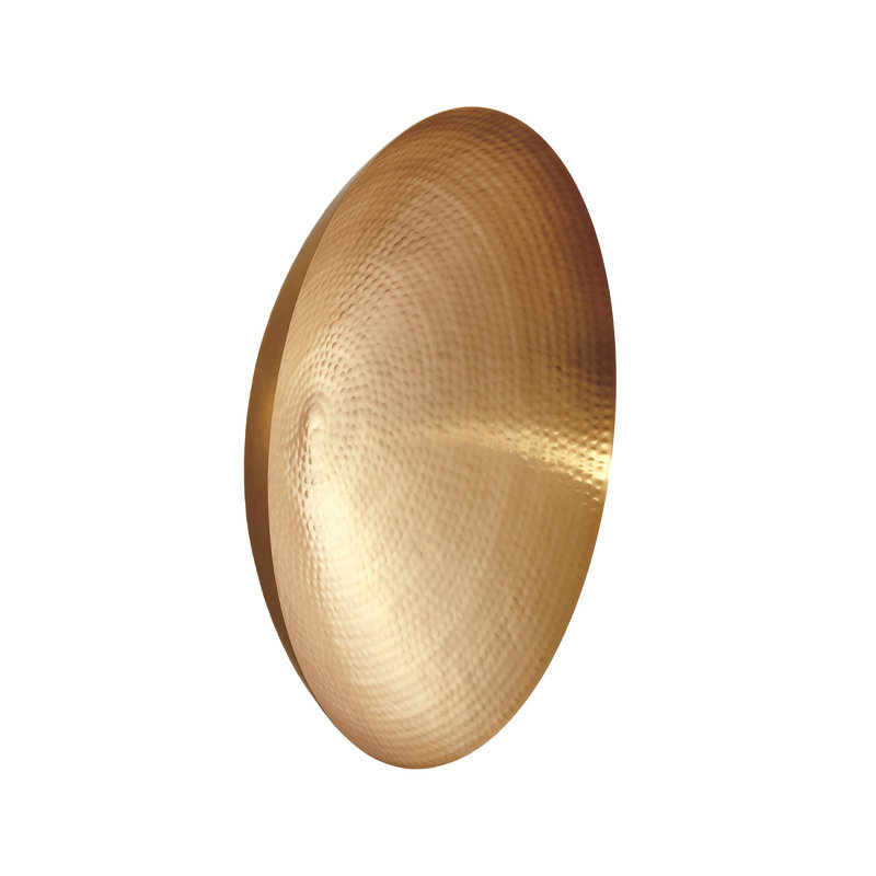 Indira Wall Bowl, 6.5" H x 23" W x 23" D, Antique Brass