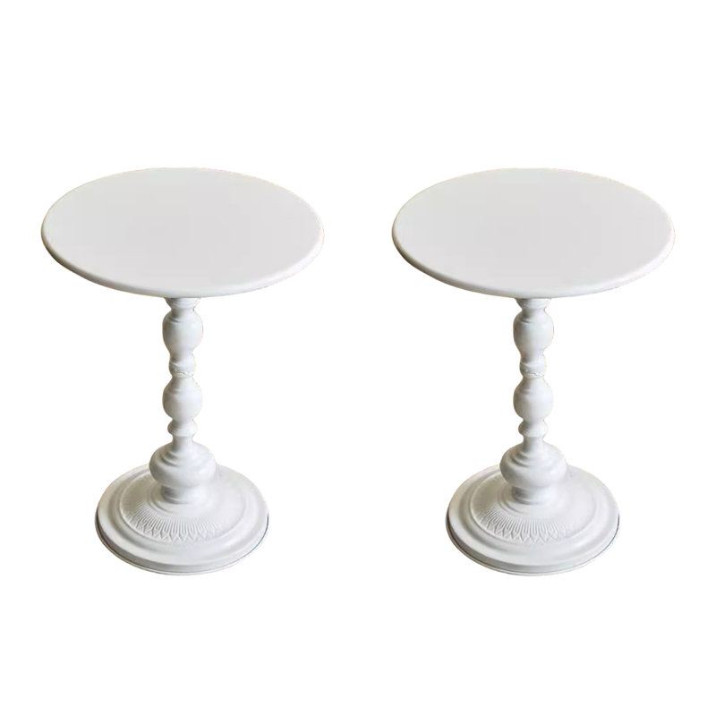 Atalia Pedestal Side Table Set