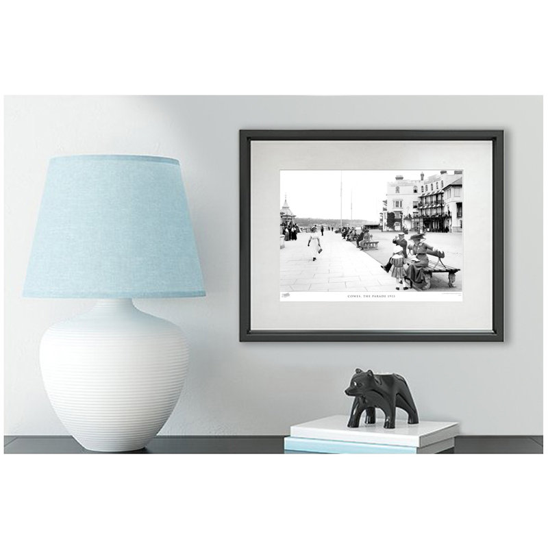 Cowes, The Parade 1913 - Single Picture Frame Print, 45cm H x 60cm W x 2.3cm D