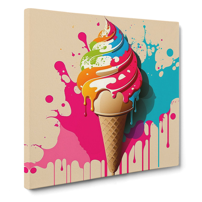 Ice Cream Pop - Wrapped Canvas