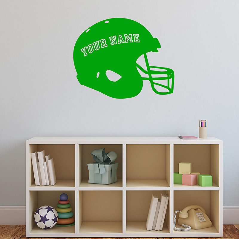 Adhésif décoratif casque de football Trinx - CS51, H 23 po x l 30 po, Vert