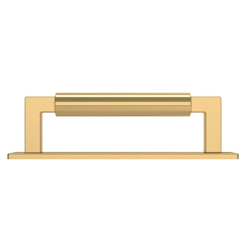Satin Brass Contemporary Back Plate for Cabinets