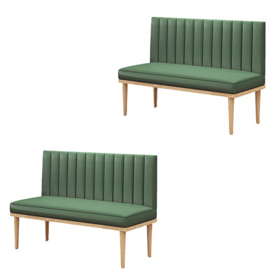 Simple light luxury high-end restaurant bench Faux Leather Upholstered Bench