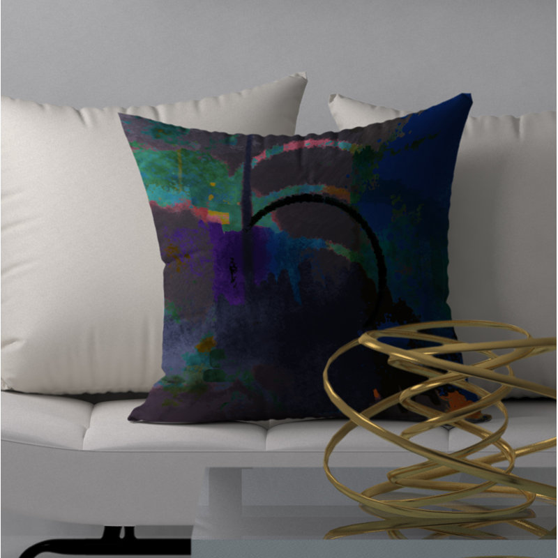 Housse de coussin carrée à embrassable Coy, 20 po X 20 po