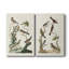 Oiseaux antiques dans la nature - Toile tendue avec châssis de qualité supérieure - Prêt à être accroché-1988514348