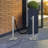 Steel and Iron Queue Barrier Post