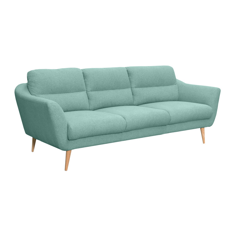 Rooney Odense 3 Seater Upholstered Sofa, Teal Blue